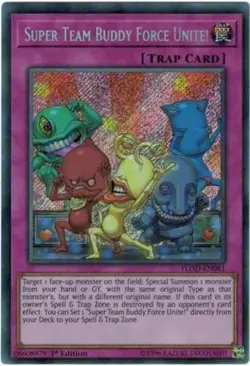 Yugioh! LP Super Team Buddy Force Unite! - FLOD-EN081 - Secret Rare - 1st Editio - Image 1
