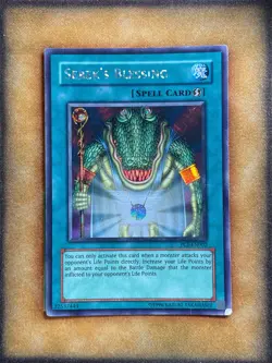 Yugioh Sebek's Blessing PCJ-EN002 Parallel Secret Rare MP - Image 1