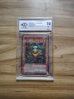 Yu-Gi-Oh! BCCG 10 Mint - Sanga Of The Thunder - Super Rare - MRD-025 - Image 1