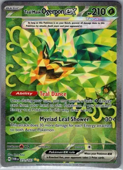Teal Mask Ogerpon ex 211/167 SV06: Twilight Masquerade - Pokemon Card - NM - Image 1