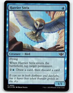 Harrier Strix #52 foil Magic the Gathering Card - Image 1
