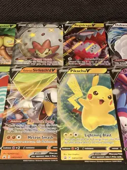 Pokemon - Lot of 10 Assorted JUMBO V Cards - JUMBO - Image 3