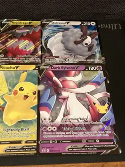 Pokemon - Lot of 10 Assorted JUMBO V Cards - JUMBO - Image 4