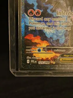 Mega Charizard x Ex 125/094 SR Full Art Pokemon Card English Mint Condition - Image 3