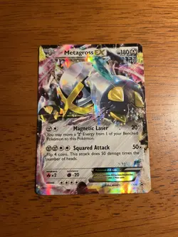 Shiny Metagross EX 2014 Pokemon XY34 Black Star Promo Pokemon Card Excellent - Image 1