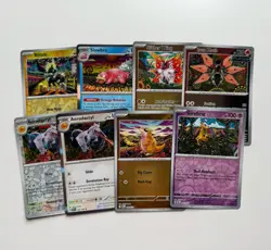 Pokemon Shinji Kanda Mixed Card Lot Of 8 - All NM - Reverse Holo & Holo - Image 1