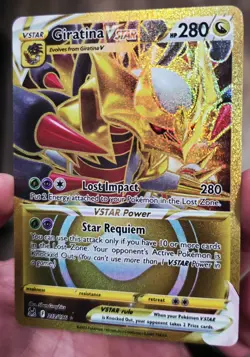 Giratina Vstar 212/196 Lost Origin Gold Secret Rare English Pokemon Card - Image 1