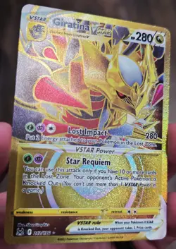 Giratina Vstar 212/196 Lost Origin Gold Secret Rare English Pokemon Card - Image 2