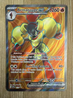 Armarouge ex SVP125 Black Star Promo Full Art Scarlet & Violet Pokemon Card NM - Image 1