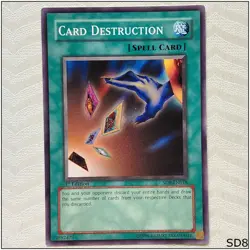 Card Destruction - SD8-EN018 - Common 1st Edition Yugioh - Image 1