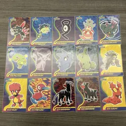 Pokemon 2001 Topps Card TV Animation Edition Lot Of 15 Espeon Unown Entei - Image 1