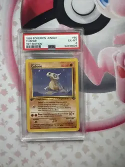 Pokemon TCG Cubone 1st Edition Jungle Common Card 50/64 PSA 6 - Image 1
