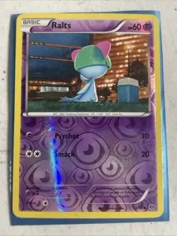 Pokemon 2012 Moderate Play Ralts Next Destinies REVERSE 55/99 Card - Image 1