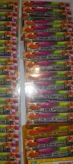 Topps Pokemon Lot 38 Cards Mewtwo Strikes Back, Pikachu’s Vacation LP Blue Logos - Image 1