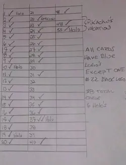 Topps Pokemon Lot 38 Cards Mewtwo Strikes Back, Pikachu’s Vacation LP Blue Logos - Image 2