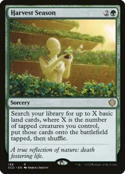 NM Harvest Season, MTG, Starter Commander Deck, Magic the Gathering, 188 - Image 1