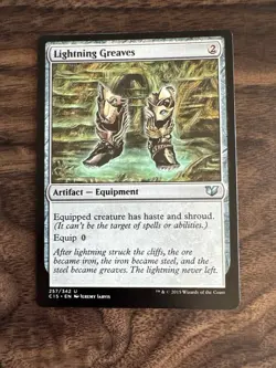 Lightning Greaves - Commander 2015 - LP - MTG - Image 1