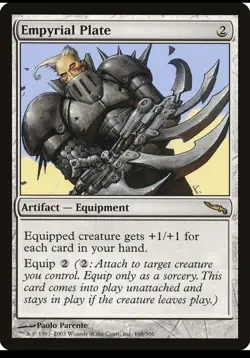 Magic the Gathering EMPYRIAL PLATE #168/306 Mirrodin Artifact Rare 2003 NM - Image 1