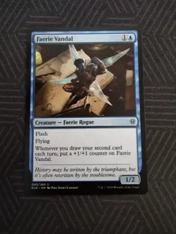 mtg faerie vandal throne of eldraine - Image 1