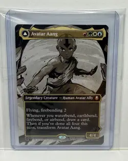 Avatar Aang Borderless Avatar The Last Airbender MTG Near Mint #308 - Image 1