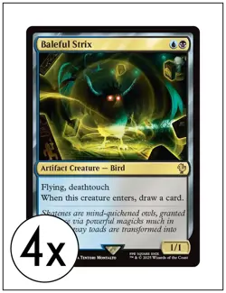 4x Baleful Strix, Final Fantasy Commander, Magic MTG NM - Image 1