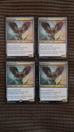 Magic: the Gathering / MtG Baleful Strix x4 Mixed Sets - Image 1