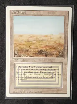 MtG Magic the Gathering Revised Edition 1994 Scrubland Dual Land Lightly played - Image 1