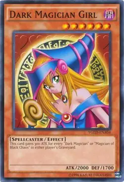 Yugioh! MP Dark Magician Girl - YGLD-ENA04 - Common - Unlimited Edition Moderate - Image 1