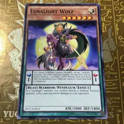 Lunalight Wolf - SHVI-EN012 - Common- Unlimited Yugioh - Image 1