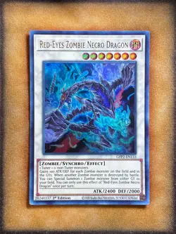 Yugioh Red-Eyes Zombie Necro Dragon GFP2-EN133 Ultra Rare 1st Ed NM - Image 1