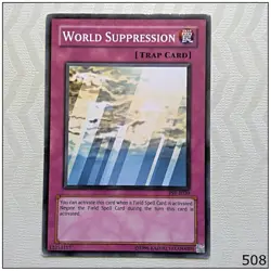 World Suppression - PSV-E020 - Common Unlimited Yugioh - Image 1