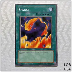 Sparks - LOB-055 - Common Unlimited Yugioh - Image 1