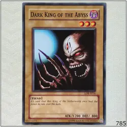 Dark King of the Abyss - LOB-E016 - Common Unlimited Yugioh - Image 1