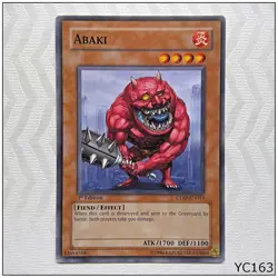 Abaki - CDIP-EN013 - Common 1st Edition Yugioh (YC163) - Image 1