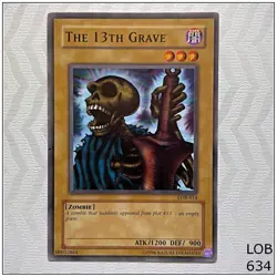 The 13th Grave - LOB-014 - Common Unlimited Yugioh - Image 1