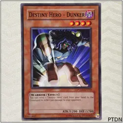 Destiny Hero - Dunker - PTDN-EN014 - Common Unlimited Yugioh - Image 1