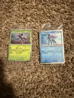 Suicune GameStop Stamped Promo Card 026/094 & Genesect Bestbuy Promo - Image 1