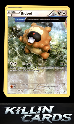 Bidoof (Alpha) 117/160 Pokemon Uncommon XY - Primal Clash Card LP - Image 1