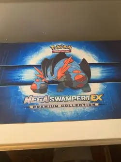 Pokemon Mega Swampert EX Card Game Playmat Premium Collection - Image 1