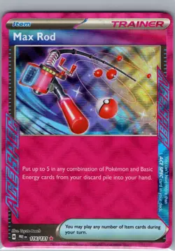 Max Rod 116/131 SV: Prismatic Evolutions - Pokemon Card - NM - Image 1