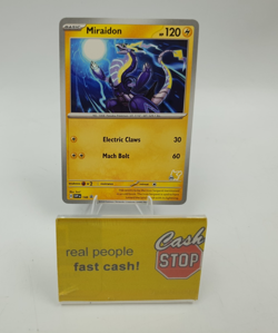 MIRAIDON 148 PROMO RARE SCARLET AND VIOLET PIKACHU STAMP POKEMON TCG CARD - Image 1