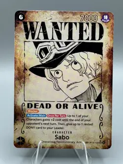 Sabo Wanted Poster Card SEC SP- OP13-120 - Carrying On His Will - Image 1