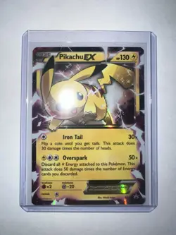 Pokemon TCG Pikachu EX XY84 Black Star Promo Holo Card NM/MT Condition - Image 1