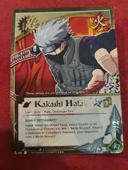 Kakashi Hatake (Early Settlement) 064 NM Naruto Super Rare Foil Card - Image 1