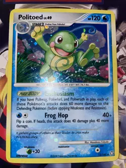 Politoed Holo Rare Pokemon TCG Card Legends Awakened 12/146 LP - Image 1