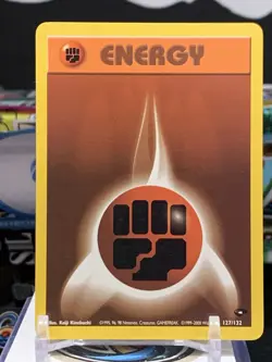 127/132 Fighting Energy - Gym Heroes - LP - Pokemon TCG Card WOTC LC 8T - Image 1
