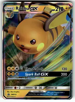 Raichu GX SM213 SM Promos NM Pokemon Card TCG - Image 1