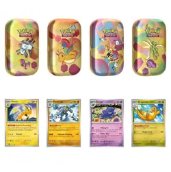 Pokemon 151 4 Pack Mini Tins + 4 Promo Cards Sam's Club Bundle - Pack #2 - Image 2