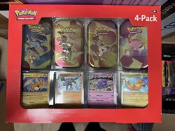 Pokemon 151 4 Pack Mini Tins + 4 Promo Cards Sam's Club Bundle - Pack #2 - Image 3