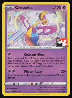 Pokemon Cresselia 064/198 Prize Pack Series Cards Non-Holo Pack Fresh - NM - Image 1